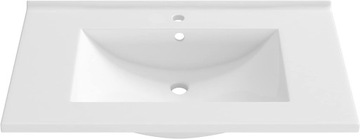 UMYWALKA MEJE CERAMICZNA BIAŁA WPUSZCZANA W BLAT MEBLOWA 61,5 x 46,5 cm