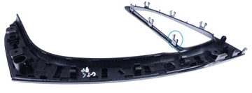 LIŠTA DEKORACE BOKU DVEŘE PRAVÝ PŘEDNÍ OPEL ASTRA IV J PĚNA BLACK OPD61026