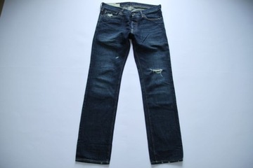 ABERCROMBIE&FITCH__REMSEN LOW RISE SLIM STRAIGHT JEANS__W32 L32