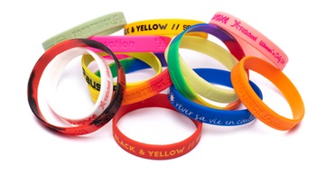 Браслет на руку из каучука SILICONE BAND Разноцветный силикон, 8 цветов