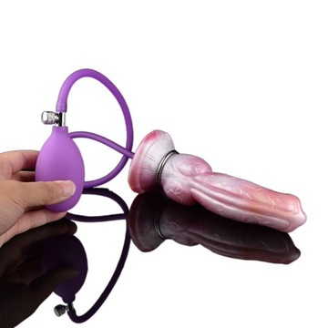 Nadmuchiwany Silikonowy Korek Analny Typu Dildo
