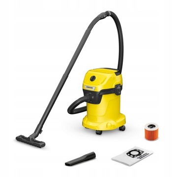 NOWY ODKURZACZ BEZWORKOWY WD3 KARCHER MOCNY NADMUCH TURBOSZCZOTKA ZESTAW XL