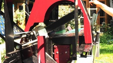 Piło łuparka spalinowa 12 ton 15 KM łupiarka kłody śr 38cm dł 55cm STIHL