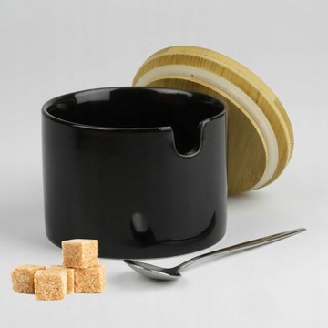 CUKIERNICA PORCELANOWA POKRYWA Prima Deco + łyżka