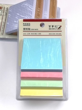 Kartki samoprzylepne STIKY NOTE kolorowe 4 x 80 sztuk