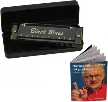 EVER PLAY BLACK BLUES A HARMONIJKA USTNA DIATONICZNA 10-OTWOROWA SAMOUCZEK