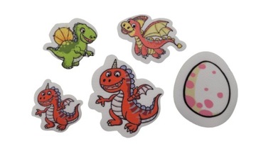 Naszywka naprasowanka dino Termo zestaw dinozaur