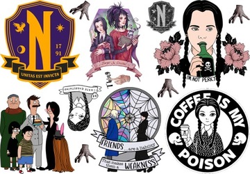 TATUAŻE ZMYWALNE DLA DZIECI Wednesday ADDAMS