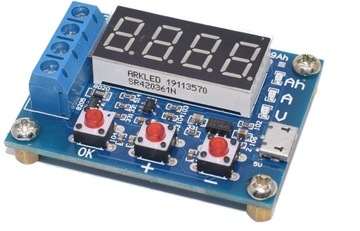 Измеритель емкости аккумуляторной батареи 15В 3А 18650 Пб