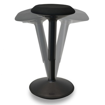 Ergonomiczny Hoker czarny balansujący aktywny ergonomiczny stołek