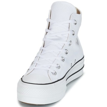 Converse buty trampki damskie wysokie białe platforma 560846C 35