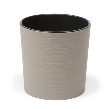 Donica MALWA ECO DŁUTO śr. 19cm kol. SZARY + wkład