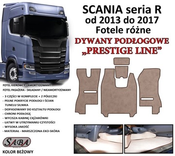 Коврики PRESTIGE LINE Scania R 2013-2017 гг.