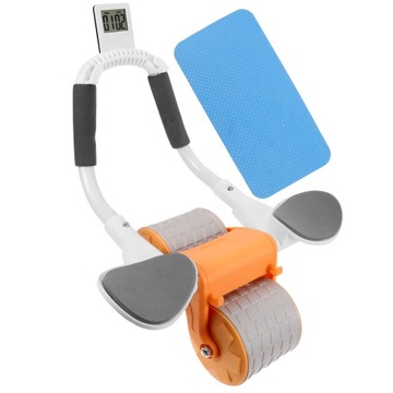 АВТОМАТИЧЕСКОЕ БРЮШНОЕ КОЛЕСО С ПОДКАЧИВАНИЕМ И ПОДДЕРЖИВАЮЩИМ РОЛИКОМ ДЛЯ ФИТНЕС-ТРЕНИРОВКИ