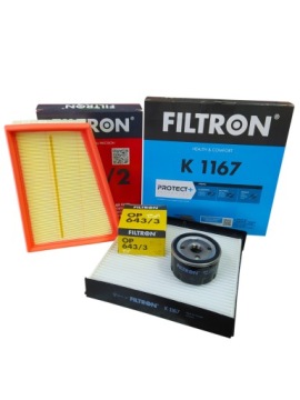 FILTRON ZESTAW FILTRÓW do RENAULT SCENIC II 1.6