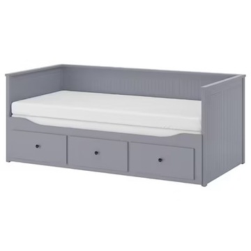 IKEA HEMNES Leżanka 3 szuflad 2 materace 80x200 cm
