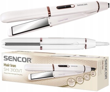 SENCOR Prostownica do włosów Tytanowa Sencor 42 W 5 stopni Biała SHI 3100VT