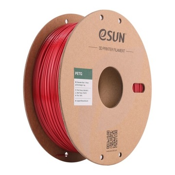eSun PETG Filament czerwony Fire Engine Red papierowa szpula 1.75mm