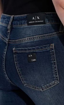 ARMANI EXCHANGEJEANSY J01 SUPER SKINNY FIT 28 1BDC