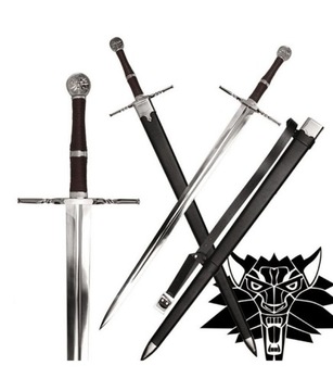 Wielki Miecz Geralta Inspirowany Wiedźmin The Witcher z Pochwą 9320 OSTRY
