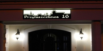 30x30 - NUMER DOMU Podświetlana Tablica led adres ulica baner