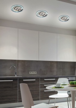 Встраиваемый галогенный потолочный светильник +LED