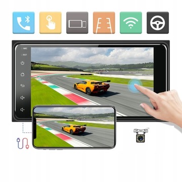 RADIO FM Nawigacja GPS TOYOTA 2Din Android 10 WIFI