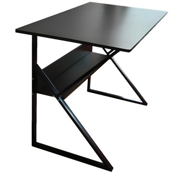 BIURKO KOMPUTEROWE meble stolik pod laptop do pokoju 80 x 40 cm ciemny brąz