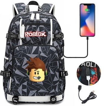 PLECAK TORNISTER ROBLOX USB WODOODPORNY NOWY