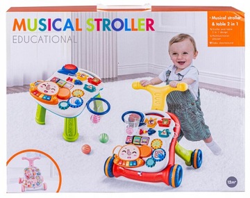 ИНТЕРАКТИВНЫЙ ОБРАЗОВАТЕЛЬНЫЙ СТОЛ 2 В 1 PUSH WALKER