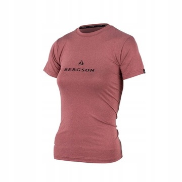 Sportowa Koszulka T-Shirt Damski BERGSON BOWIE Brick Red rozmiar S