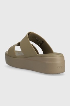 CROCS DAMSKIE KLAPKI NA KOTURNIE KHAKI 37/38 1ŻLB