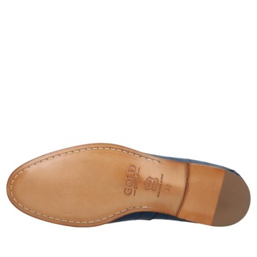 Granatowe loafersy Hugo - Gold Collection 40