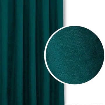 ZASŁONY EFE 150x430 SZMARAGDOWY TAŚMA Na Wymiar