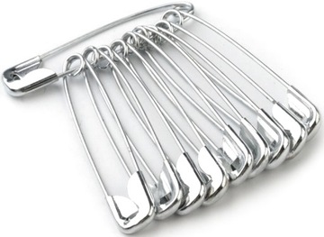 Agrafka spinacz pęk 10 szt długości 32 mm metalowe