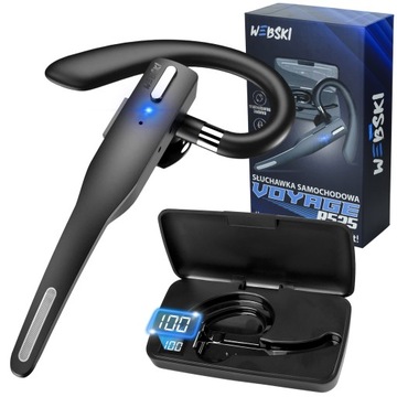 SŁUCHAWKA DOUSZNA BLUETOOTH 5.1 WEBSKI VOYAGER R525 CZARNA Z MULTIPOINT