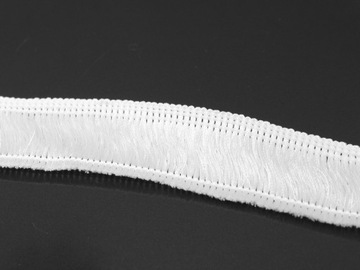 Taśma frędzle chwosty 25mm 0,5m biała
