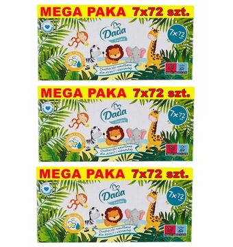 CHUSTECZKI NAWILŻANE DADA EVERYDAY 21x72 - 1512 szt