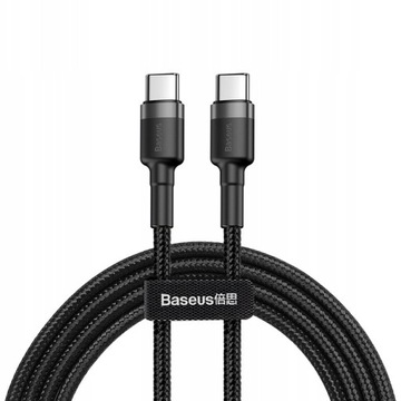 BASEUS 104 KABEL USB-C/USB-C DO SZYBKIEGO ŁADOWANIA PD 2.0 I DANYCH
