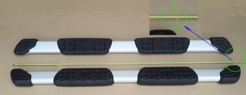 Toyota Tundra 07-14 подножки ТОЛСТЫЕ МАССИВНЫЕ ШИРОКИЕ подножки GROSS TRD