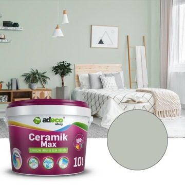 Farba Ceramik Max MIĘTOWA SZAROŚĆ ściany sufit 10L
