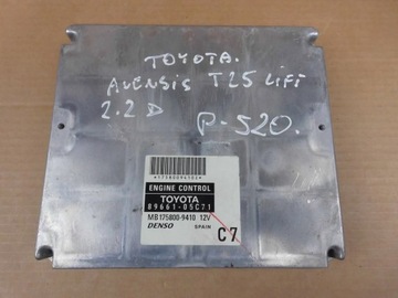 Toyota Avensis T25 2.2 D-CAT komputer moduł sterownik silnika 89661-05C71