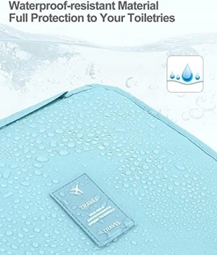 Дорожная косметичка-подвеска синяя