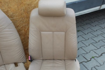 BMW 7 e38 бежевый кожаный диван с электроприводом, боковые сиденья, комплект