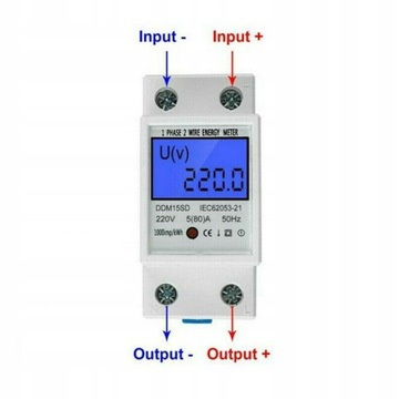 DDM15SD-230В ЦИФРОВОЙ СЧЕТЧИК ЭЛЕКТРОЭНЕРГИИ (80)А AC 230В премиум-класса