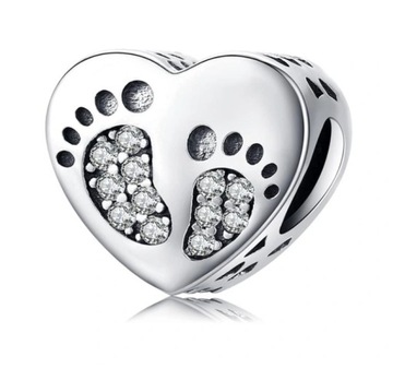 Charms zawieszka do bransoletki serce PR 925