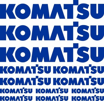 NAKLEJKI KOMATSU KOPARKA ŁADOWARKA ZESTAW - XXL