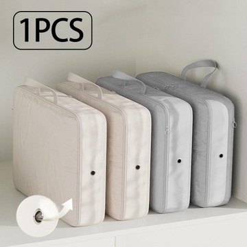 Компрессионный куб для чемодана и гардероба, бежевый, 40х30х12см