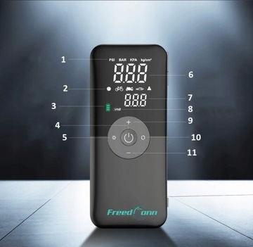 Беспроводной электрический компрессорный насос с функцией Powerbank