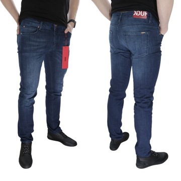 HUGO BOSS SPODNIE SLIM MEDIUM BLUE JEANS ROZ. 30